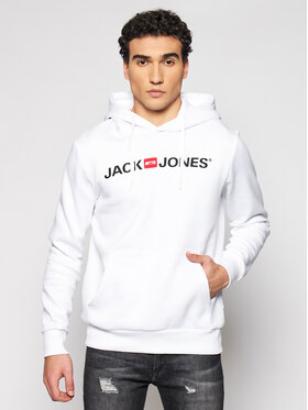 Jack&Jones Jack&Jones Mikina Corp Old Logo 12137054 Biela Regular Fit