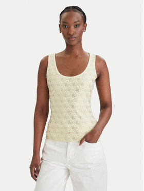 Guess Guess Top W6GP10 K2932 Žltá Regular Fit