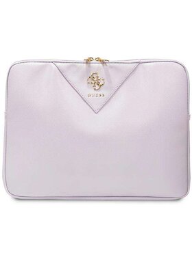 Guess Guess Torba na laptopa Triangle 4G Fioletowy