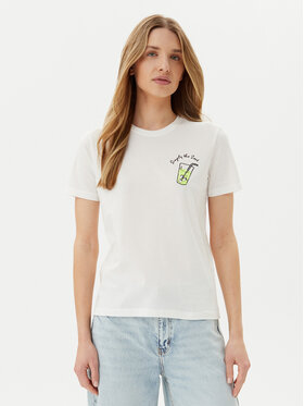 ONLY ONLY Tricou Kita 15349150 Alb Regular Fit