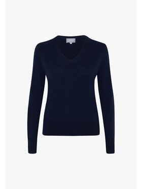 Style Republic Style Republic Sweter Kaszmir Granatowy Comfortable Fit