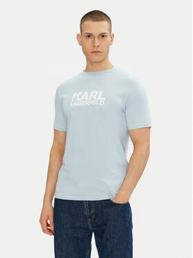 KARL LAGERFELD KARL LAGERFELD Tricou 755087 552235 Albastru celest Regular Fit