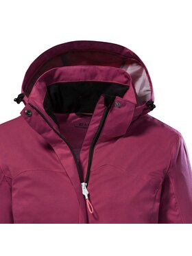 KILLTEC KILLTEC Kurtka przeciwdeszczowa 38383/424 Bordowy Regular Fit