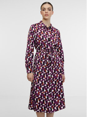Orsay Orsay Sukienka koszulowa 1000394X3325__36 Fioletowy Regular Fit