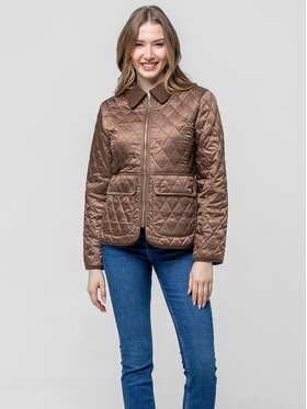 Perso Perso Prechodná bunda BLE268015F Hnedá Regular Fit