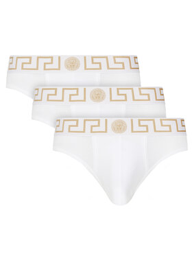 Versace Versace Set di 3 slip AU10327 Bianco