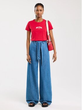 BIG STAR BIG STAR T-Shirt BENEA_603_150 Czerwony Regular Fit