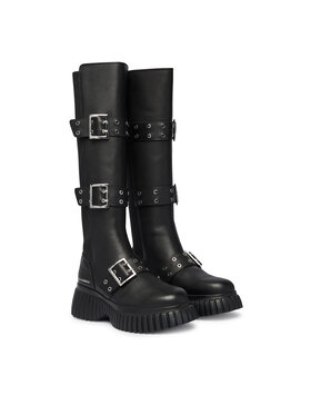 KARL LAGERFELD KARL LAGERFELD Чоботи Kreeper Wedge KL44490 Чорний