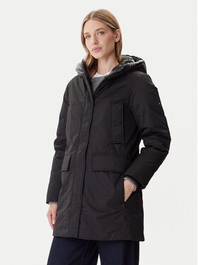 Tommy Hilfiger Tommy Hilfiger Parka WW0WW46533 Černá Relaxed Fit