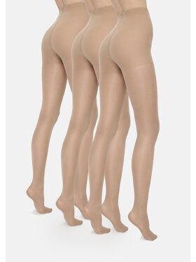 Poupée Marilyn Poupée Marilyn Rajstopy Damskie Relax 50DEN 3PACK Beżowy