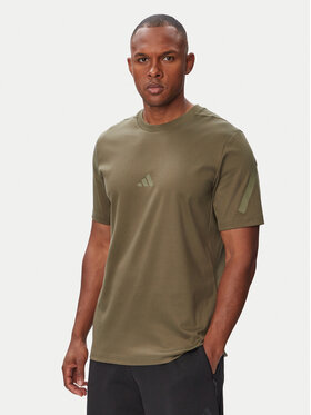 adidas adidas T-Shirt Z.N.E. KF3802 Khakifarben Regular Fit