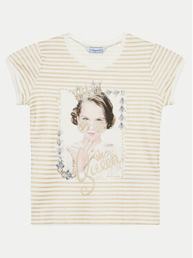 Mayoral Mayoral T-Shirt 3010 Złoty Regular Fit