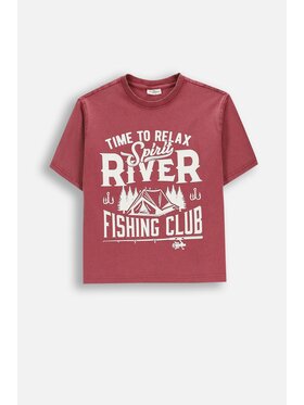 Coccodrillo Coccodrillo T-Shirt WC6143206FBJ-017 Bordowy Regular Fit
