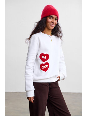 NAOKO NAOKO Bluza Fluffy Me Kremowy Reglan Fit