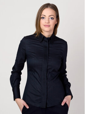 Willsoor Willsoor Koszula 60817 Czarny Slim Fit