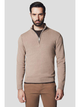 Lancerto Lancerto Sweter Johan SW073224000086 Beżowy Regular Fit