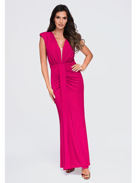 Ombre Ombre Sukienka wieczorowa LA-OM-DLR412 Różowy Slim Fit