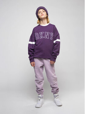 DKNY DKNY Μπλούζα D25E57 S Μωβ Regular Fit