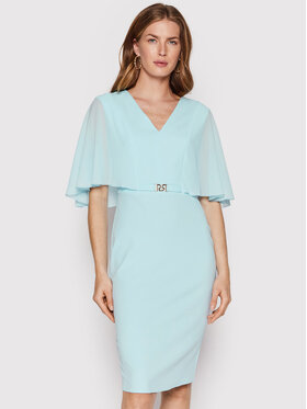 Rinascimento Rinascimento Φόρεμα κοκτέιλ CFC0108682003 Μπλε Regular Fit