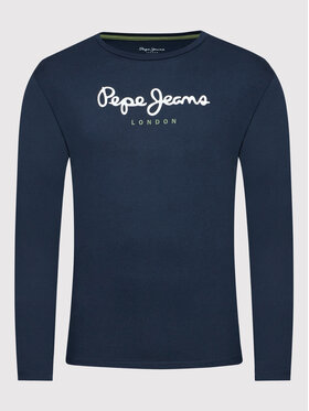 Pepe Jeans Majica Dugih Rukava Eggo PM508209 Tamnoplava Regular Fit