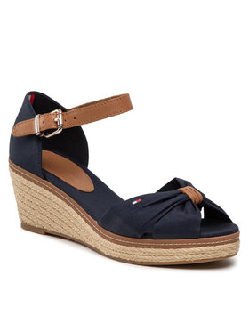 Tommy Hilfiger Tommy Hilfiger Espadrile Iconic Elba Sandal FW0FW00906 Mornarsko modra