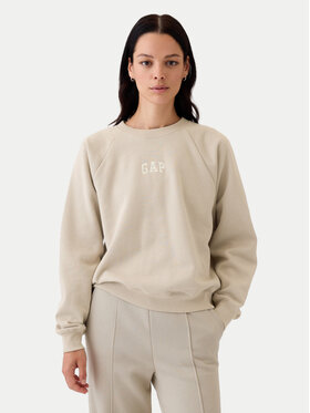 Gap Gap Majica dugih rukava 765585-36 Bež Regular Fit