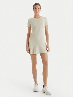 Calvin Klein Jeans Calvin Klein Jeans Džemper haljina LV047F325G Bež Slim Fit