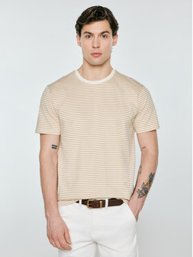 BIG STAR BIG STAR T-Shirt OLER Beżowy Basic Fit