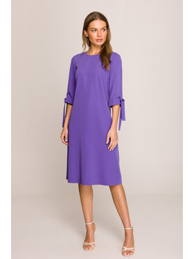 Stylove Stylove Sukienka wieczorowa S393 Fioletowy Premium Fit
