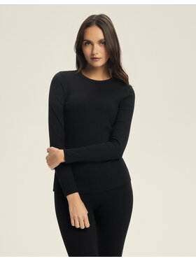 Esotiq Esotiq Bluzka 44073 Czarny Regular Fit