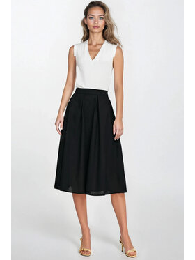 NIFE NIFE Spódnica midi SP82 Czarny Regular Fit