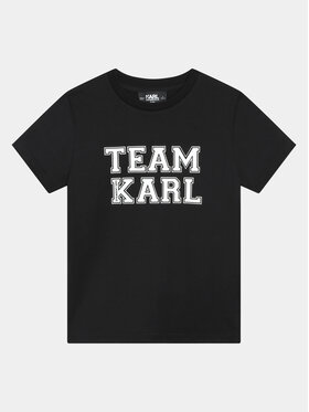 Karl Lagerfeld Kids Karl Lagerfeld Kids Tričko Z30049 D Čierna Regular Fit