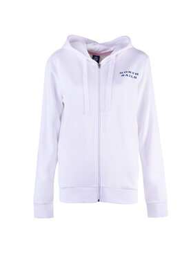 North Sails North Sails Μπλούζα 90 2267 000 | Hooded Full Zip W/Graphic Λευκό Regular Fit