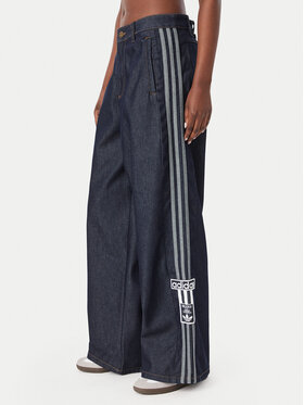 adidas adidas Jeansy Adibreak Mid Rise Wide Leg Denim Pant KT2650 Niebieski Wide Leg