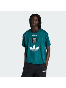 adidas adidas Koszulka techniczna 162208 Zielony Loose Fit