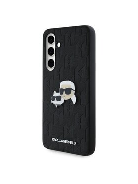 KARL LAGERFELD KARL LAGERFELD Etui na telefon Monogram Karl&Chaoupette Head Pin Czarny