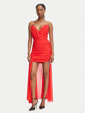 Bardot Bardot Kokteiļkleita Remalia 60555DB Sarkans Slim Fit