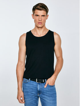 BIG STAR BIG STAR Tank top DERO Czarny Slim Fit