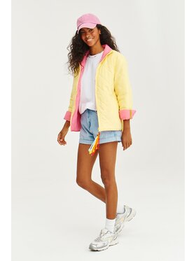 NAOKO NAOKO Prechodná bunda Poppy Soda Splash Tmavomodrá Regular Fit