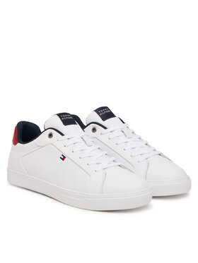 Tommy Hilfiger Tommy Hilfiger Sneakersy Lightweight Pinperf Lth Sneaker FM0FM05981 Biały