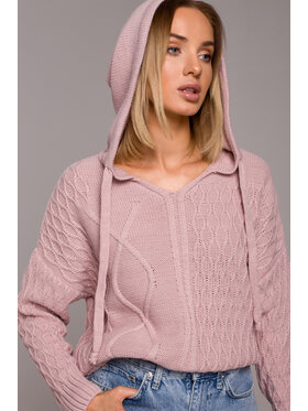 Made of Emotion Made of Emotion Sweter M540 Różowy