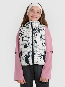 4F 4F Vesta OUTERWEAR Biela Oversize