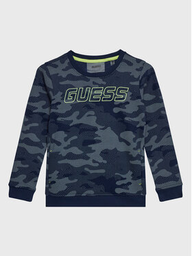Guess Guess Bluza L3RQ08 K9Z21 Niebieski Regular Fit