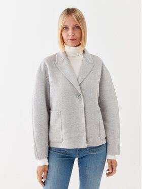 American Vintage American Vintage Wollmantel Dadoulove DADO17ICH23 Grau Relaxed Fit