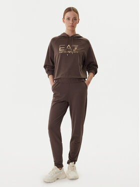 EA7 Emporio Armani EA7 Emporio Armani Tepláková souprava 7W000687 AF12502 U6063 Hnědá Regular Fit