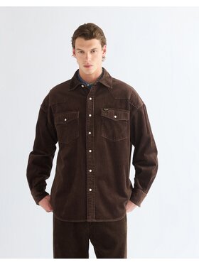 Wrangler Wrangler Koszula WESTERN SHIRT Brązowy Relaxed Fit