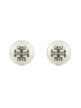 Tory Burch Tory Burch Kolczyki Kira Pearl Stud 163698 Biały