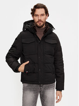 Tommy Hilfiger Tommy Hilfiger Winterjacke Rockie MW0MW32790 Schwarz Regular Fit