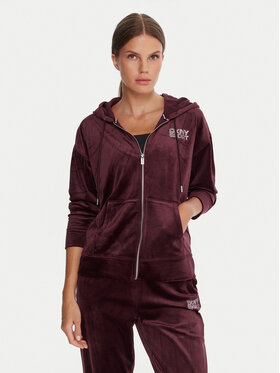 DKNY Sport DKNY Sport Džemperis ar kapuci DP5J9634 Bordo Regular Fit