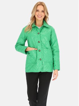 Perso Perso Kurtka przejściowa BLE 241025 F Zielony Regular Fit